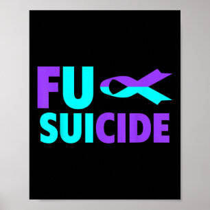 Für Suizid-Bewusstsein-Shirt - Suizidprävention A Poster