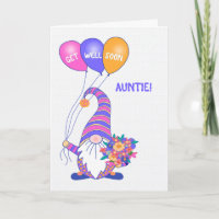 Für Tantchen Wohlfühl-Balloons Blume Card