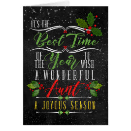 für Tante Best Time Christmas Chalk