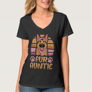 Fur Tante - deutsche Schäferhündin brüten Tante T-Shirt