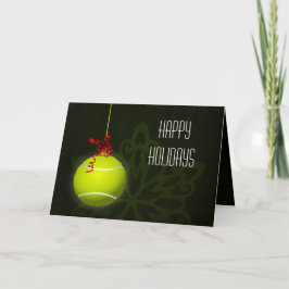 für Tennisspieler Weihnachtskarten Feiertagskarte