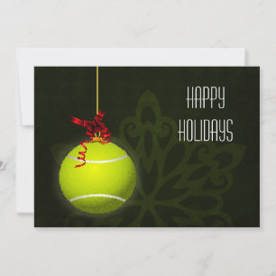für Tennisspieler Weihnachtskarten Feiertagskarte