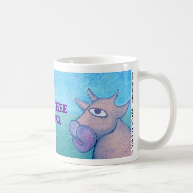 FÜR THEE I MOO. $12,95 TASSE (Rechts)