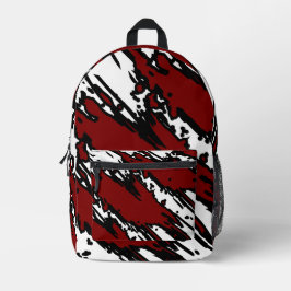 Für Trendliebhaber – Tiefroter abstrakter Rucksack
