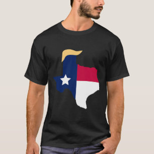 Für Trump 2020: Texas Flag Trump Haar T-Shirt