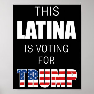 Für Trump 2020 Wahlpräsident Hispanic Women Poster