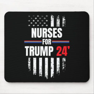 Für Trump 2024: Amerikanische Flagge Mousepad