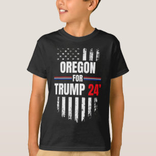 Für Trump 2024: Amerikanische Flagge T-Shirt