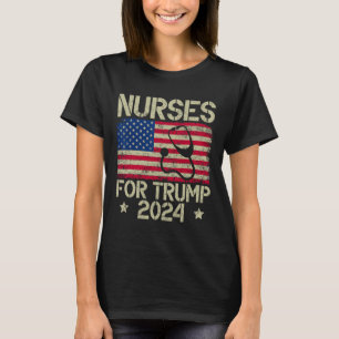 Für Trump 2024: Amerikanische Flagge Trump - USA-F T-Shirt