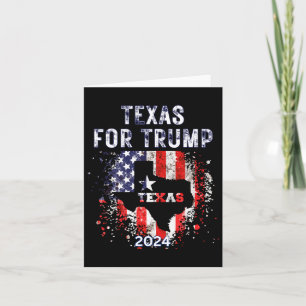 Für Trump 2024 Amerikanische Flagge - Vintage Karte