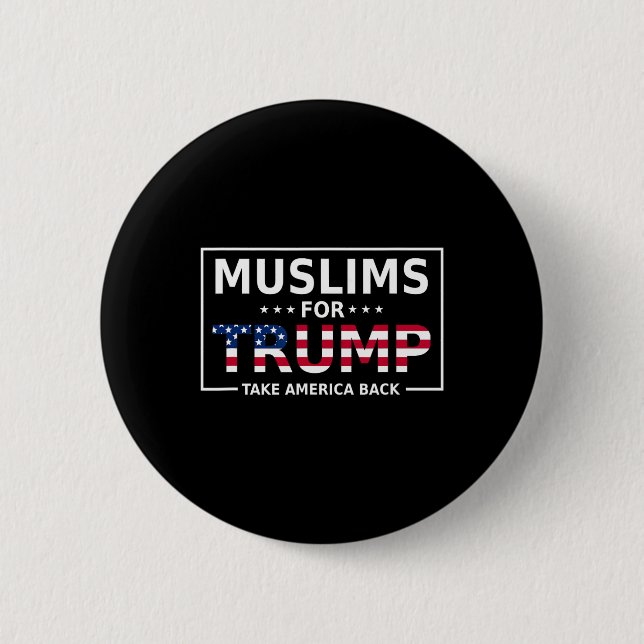 Für Trump 2024 Konservative Funny Election 45 47 1 Button (Vorderseite)