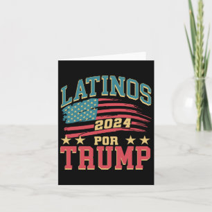Für Trump 2024 Präsidentenwahl Hispanic Latina Karte