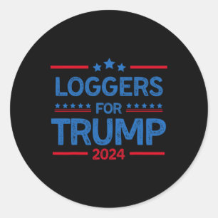 Für Trump 2024 Präsidentschaftswahl 2024 Runder Aufkleber