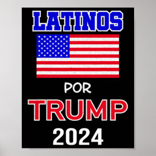 Für Trump 2024 Pro Trump Geschenk - Latinos Por Tr Poster
