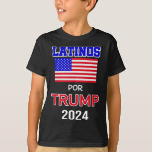 Für Trump 2024 Pro Trump Geschenk - Latinos Por Tr T-Shirt