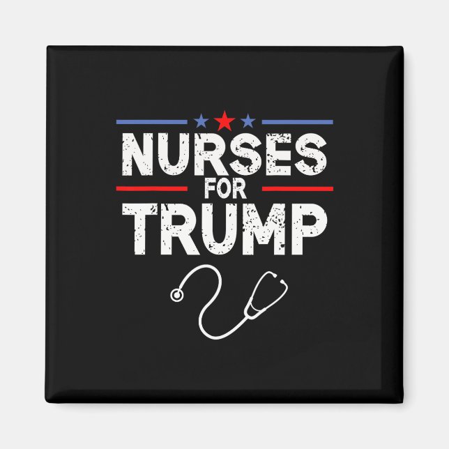 Für Trump 2024 T-Shirt Niedlich Pro Trump USA Wahl Magnet (Vorne)