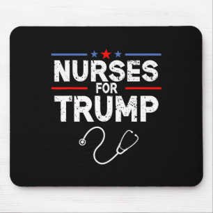 Für Trump 2024 T-Shirt Niedlich Pro Trump USA Wahl Mousepad