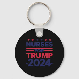 Für Trump 2024 unterstützen Krankenschwestern Trum Schlüsselanhänger