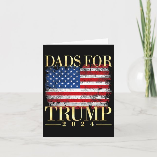 Für Trump 2024 Väter Day Geschenk Pro Donald Trump Karte (Vorderseite)