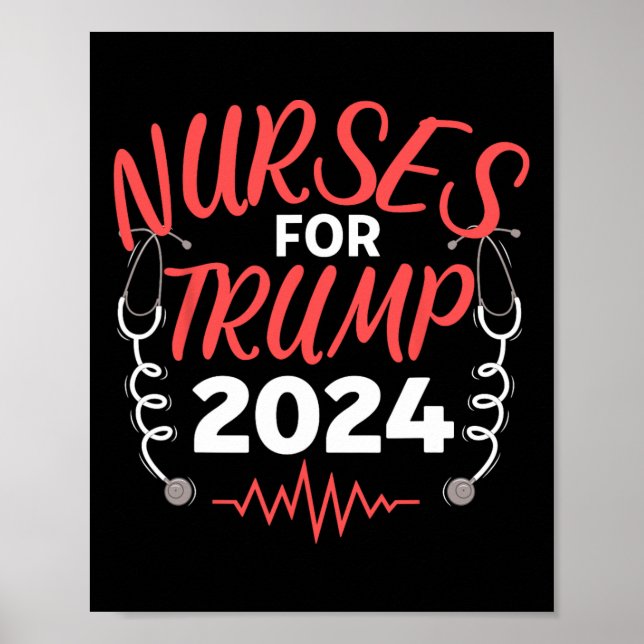 Für Trump 2024 Wahl Poster (Vorne)
