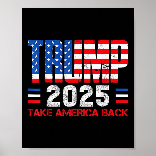 Für Trump 2025 ist Amerika der 47. Präsident von u Poster (Vorne)