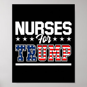 Für Trump America President 2020 Duty Scrubs Poster