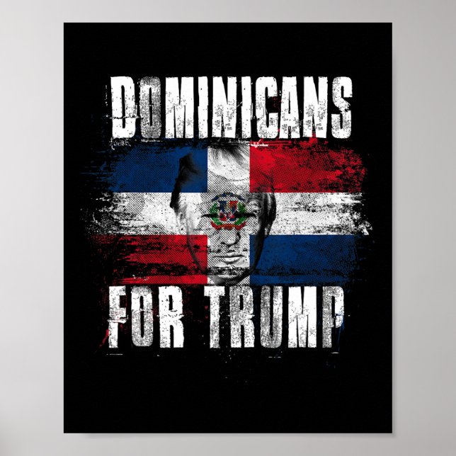 Für Trump American Dominikanische Republik Patriot Poster (Vorne)