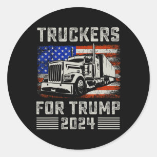 Für Trump Amerikanische Flagge - Trump 2024 Vintag Runder Aufkleber
