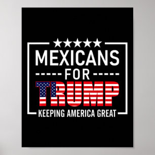 Für Trump Hispanic konservative Gabe Trump 2020 Poster