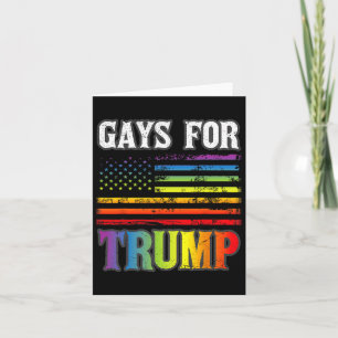 Für Trump LGBbt Pride Gay Rainbow Flag Abstimmung Karte