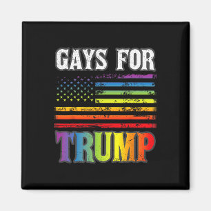 Für Trump LGBbt Pride Gay Rainbow Flag Abstimmung  Magnet