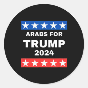 Für Trump Präsident Donald Trump 2024 Runder Aufkleber