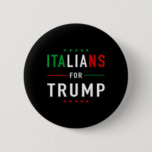 Für Trump T-Shirt Pro Trump Italiano Unterstützer Button