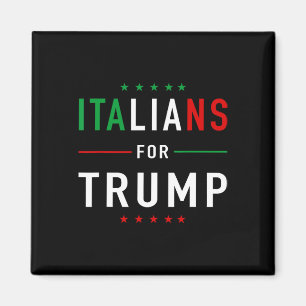 Für Trump T-Shirt Pro Trump Italiano Unterstützer Magnet