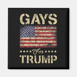 Für Trump-US Flagge und die amerikanische Flagge Magnet