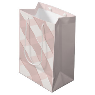 Für uns ein Kind rosa Streifen Mittlere Geschenktüte