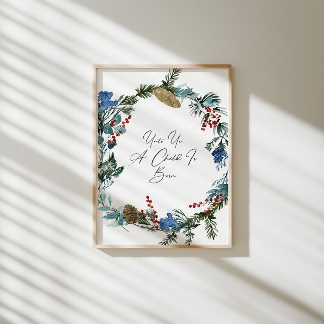 Für uns ist die Wasserfarbe ein geborenes Poster (Von Creator hochgeladen)