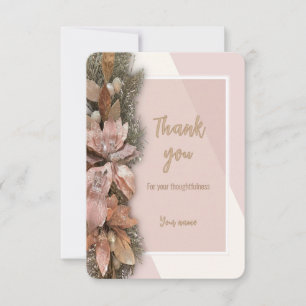 Für uns Weihnachten Dankeschön-Karte Dankeskarte