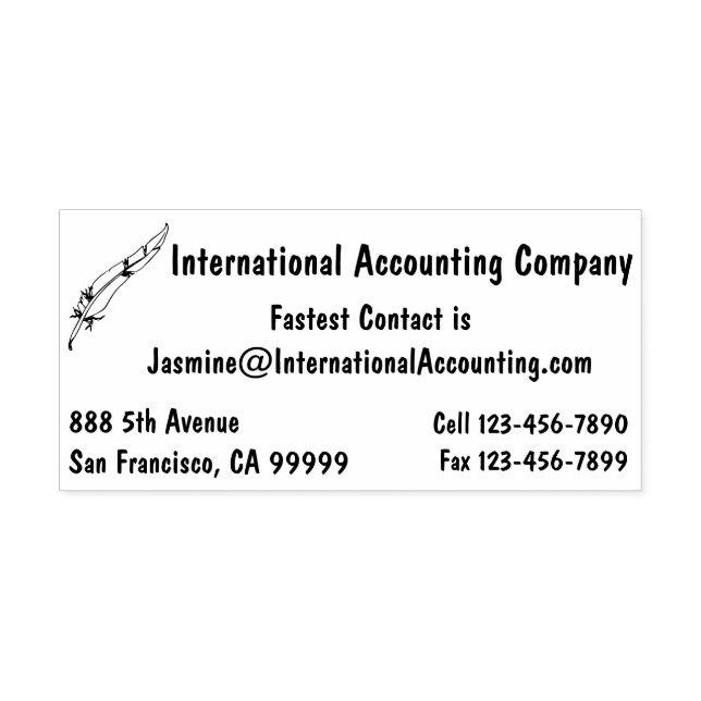 Für Unternehmen mit einfachem Design mit einem Log Permastempel (Design)