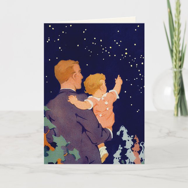 Für Vater am Vatertag Karte (Vorderseite)