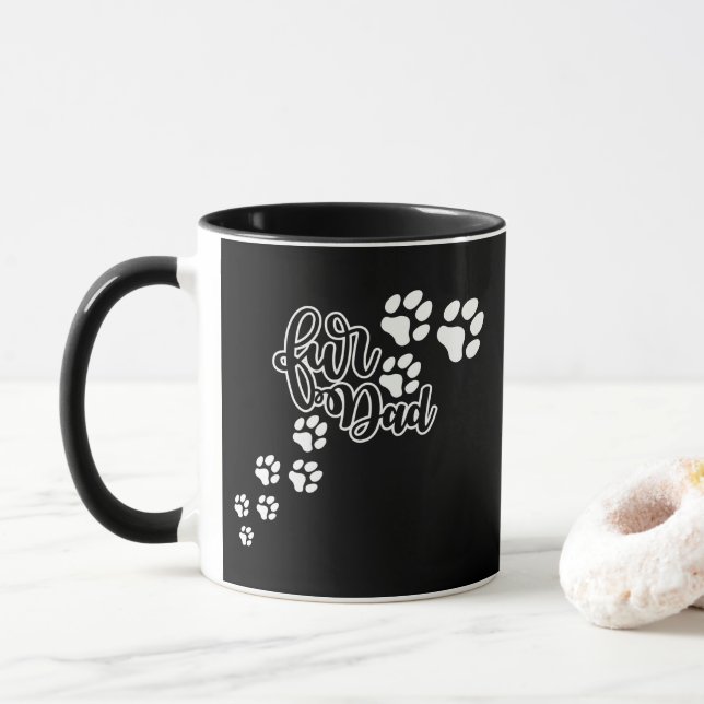 Fur Vater Hogs Footprint Tasse (Mit Donut)