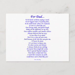 Für Vater Postkarte