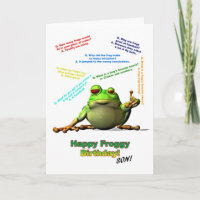 Für viele Froggy Jokes Geburtstagskarte