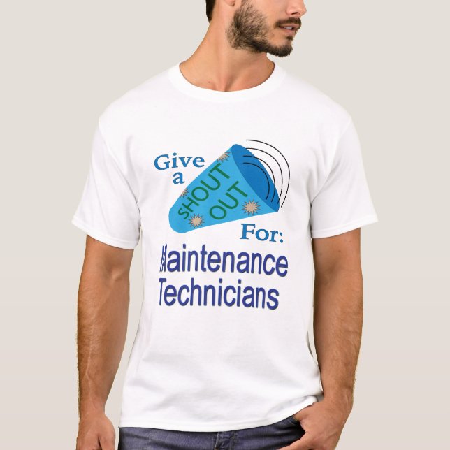 Für Wartungstechniker ausrufen T-Shirt (Vorderseite)