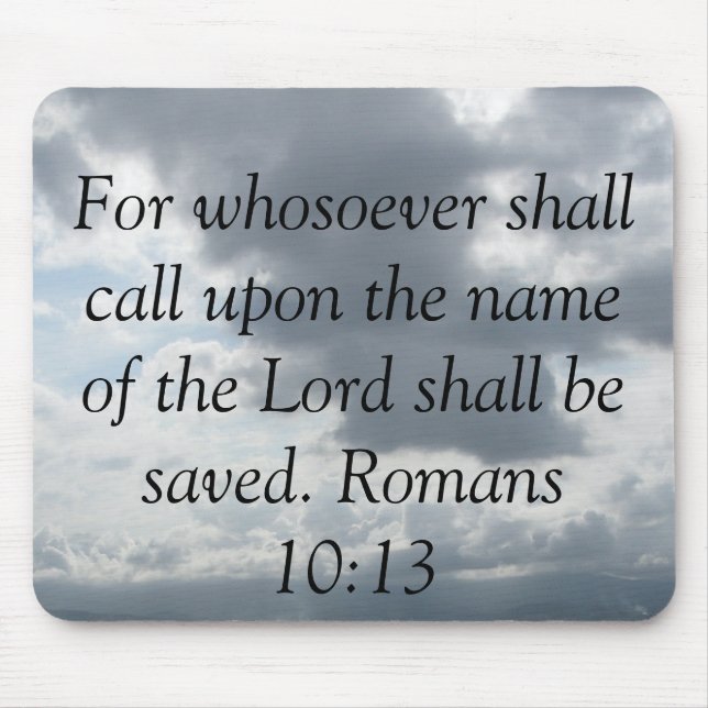 Für whosoever fordert den Namen des Lords auf Mousepad (Vorne)