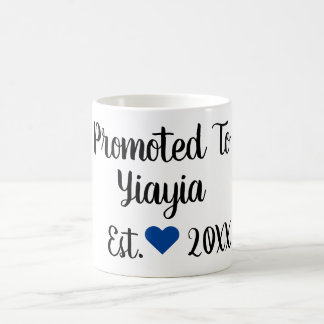 Für Yiayia Black & Blue Tasse befördert