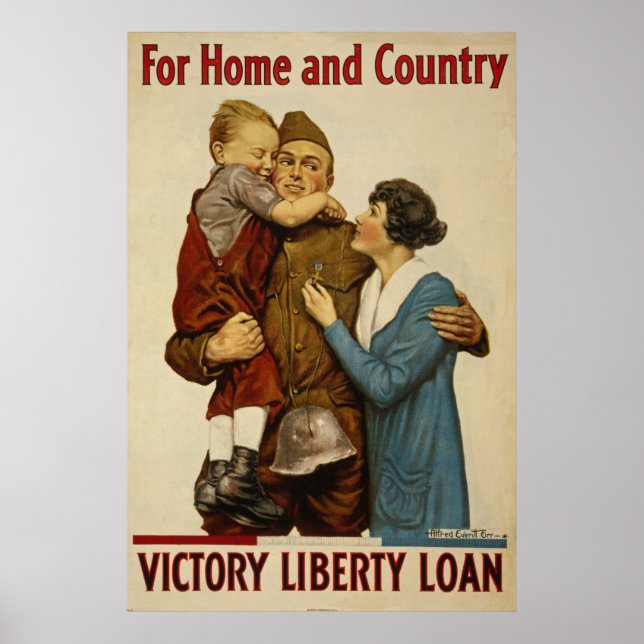 Für Zuhause und Country Victory Liberty Loan Poste Poster (Vorne)