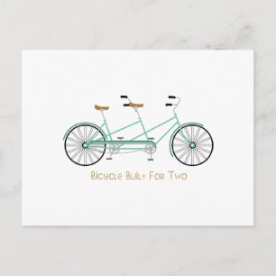 für zwei gebaut postkarte