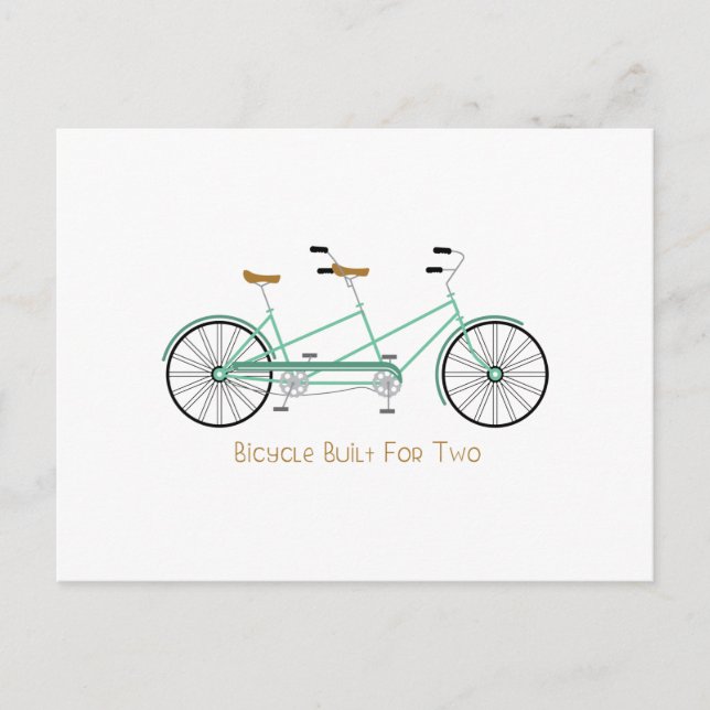 für zwei gebaut postkarte (Vorderseite)