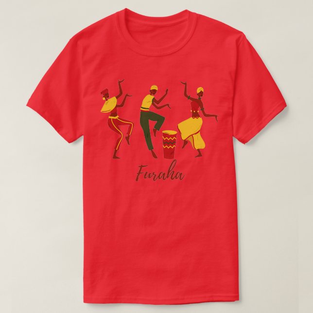Furaha Swahili Wort für Freude oder Freude 1 T-Shirt (Design vorne)